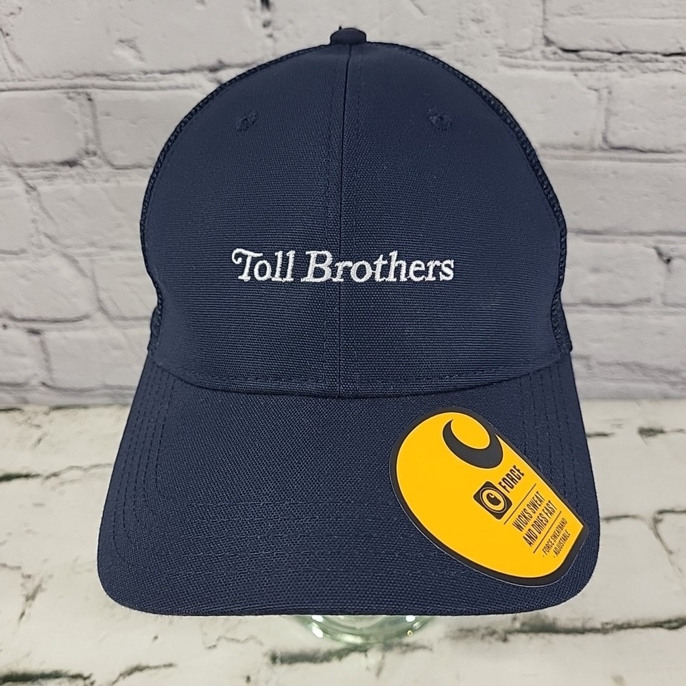 Carhartt Toll Brotgers Hat Mens One Size Navy‎ Blue Mesh Snapback Cap New